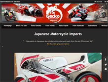 Tablet Screenshot of geckomotorcycleimports.co.uk
